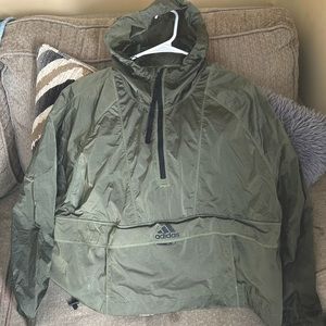 Size S green Adidas windbreaker